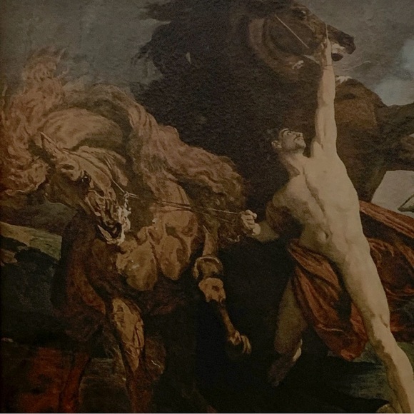 Framed “Automedon with the Horses of Achilles” - Picture 8 of 12